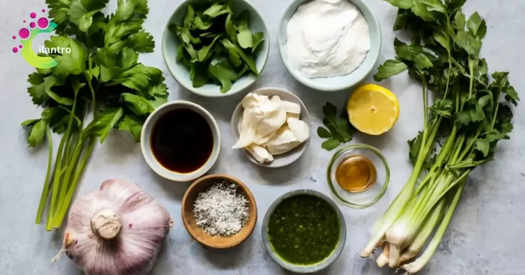 Key Ingredients for the Cilantro Sauce